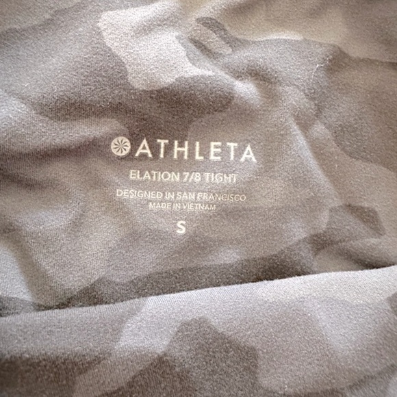 ATHLETA Elation High Waisted Camo 7/8‎ Tight Leggings Women's Size: S - Picture 4 of 4